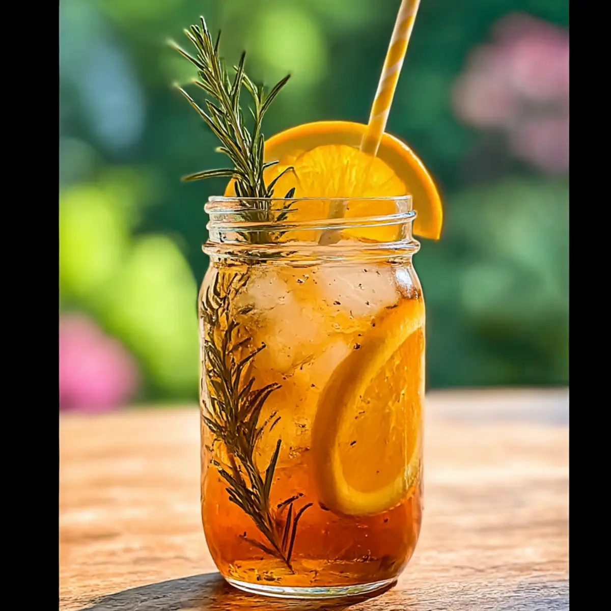 Orange Rosemary Iced Tea