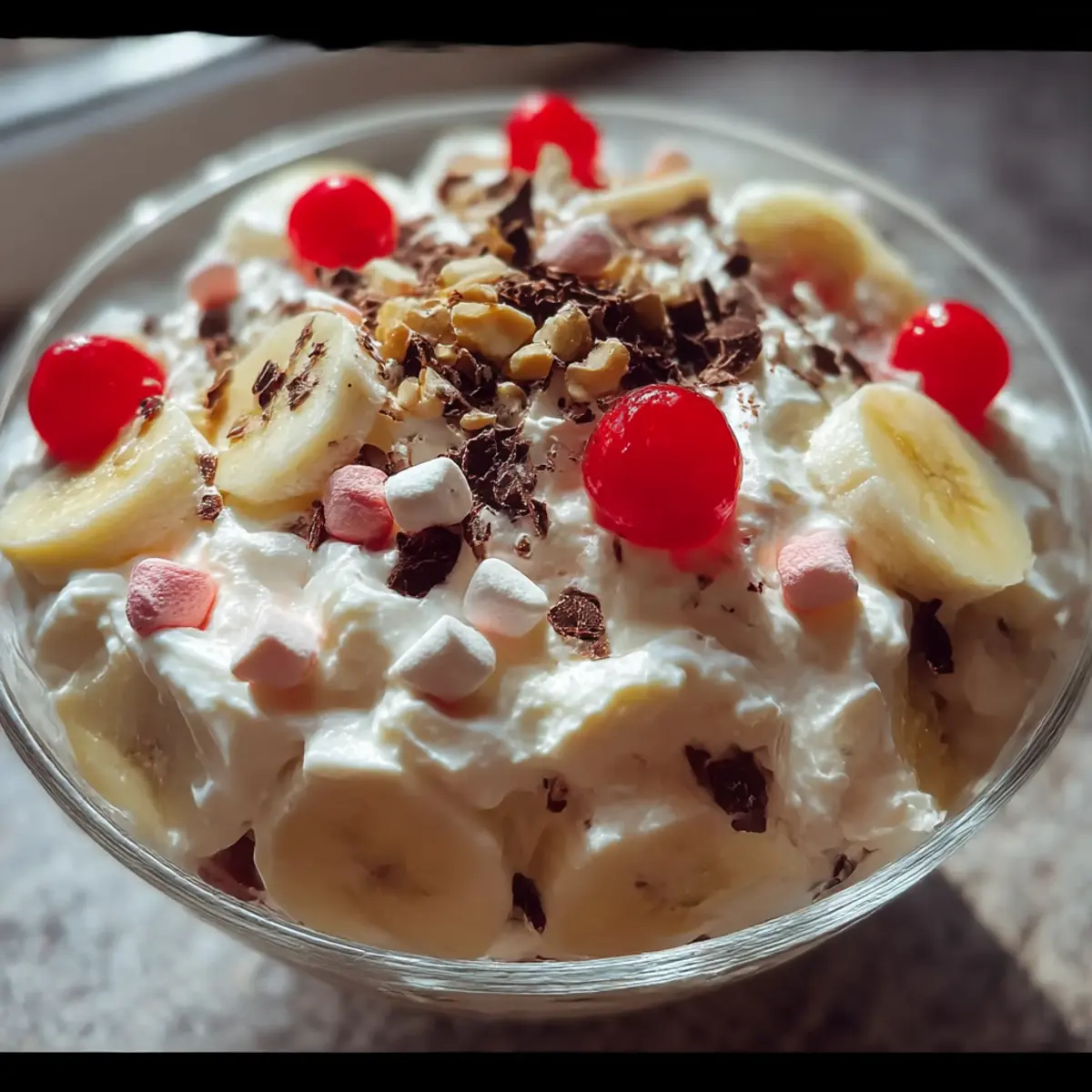 Banana Split Fluff Salad