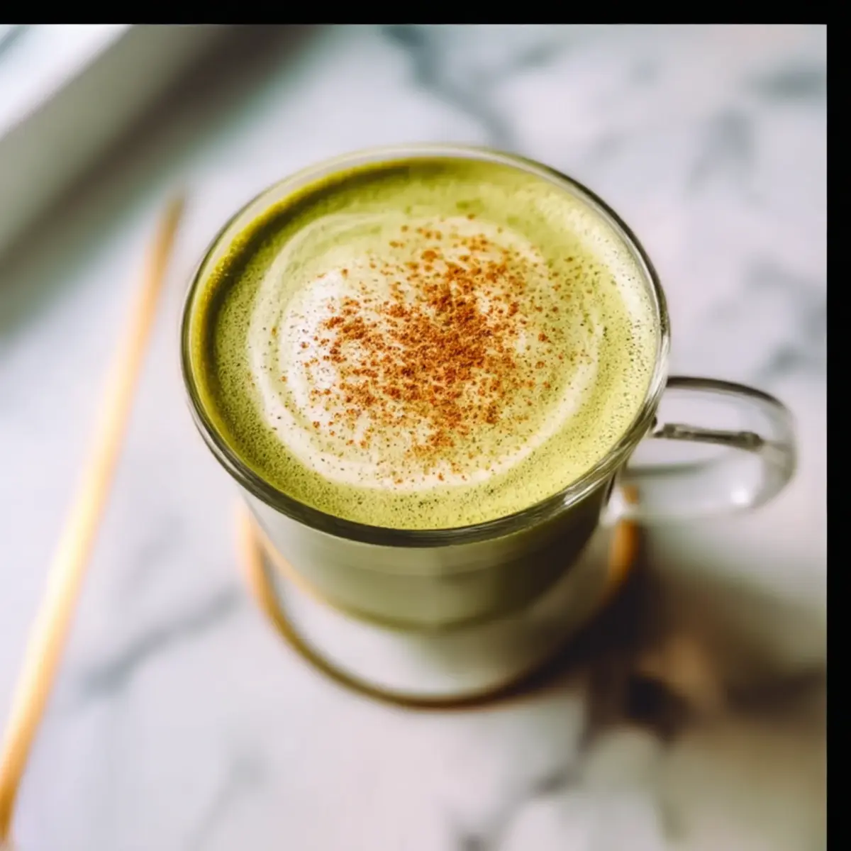 Cinnamon Matcha Latte