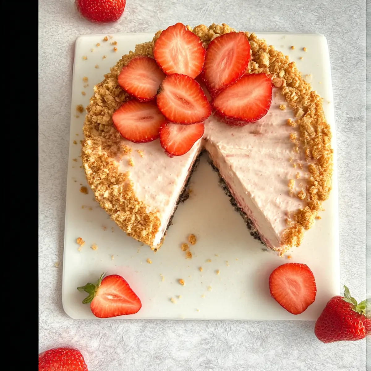 No Bake Strawberry Crunch Cheesecake: Your Summer Bliss 1 unnamed file 791