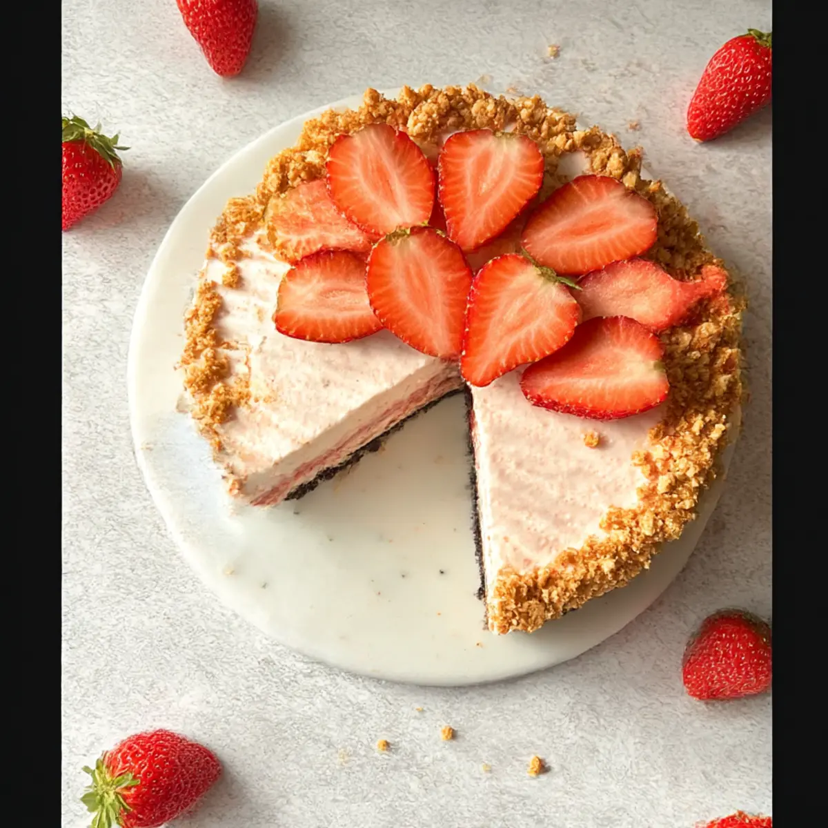 No Bake Strawberry Crunch Cheesecake: Your Summer Bliss 2 unnamed file 792