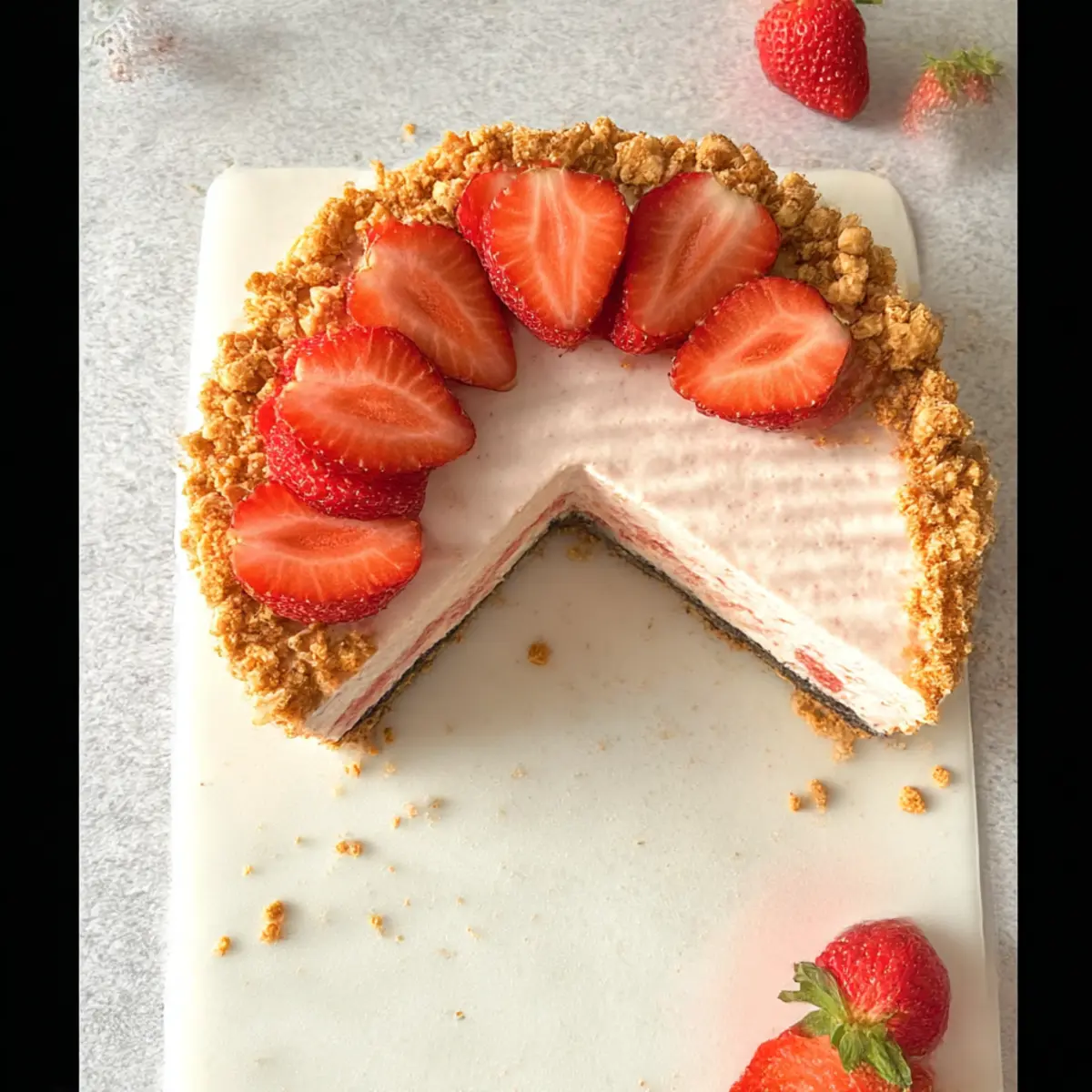 No Bake Strawberry Crunch Cheesecake: Your Summer Bliss 3 unnamed file 793