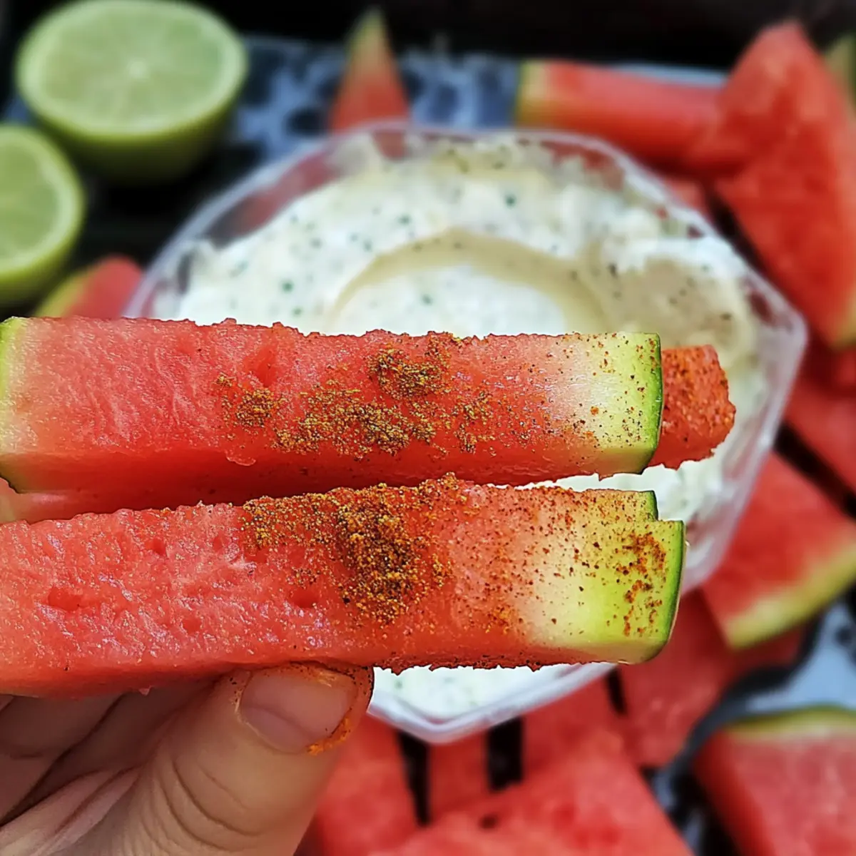 Chili Lime Watermelon Fries