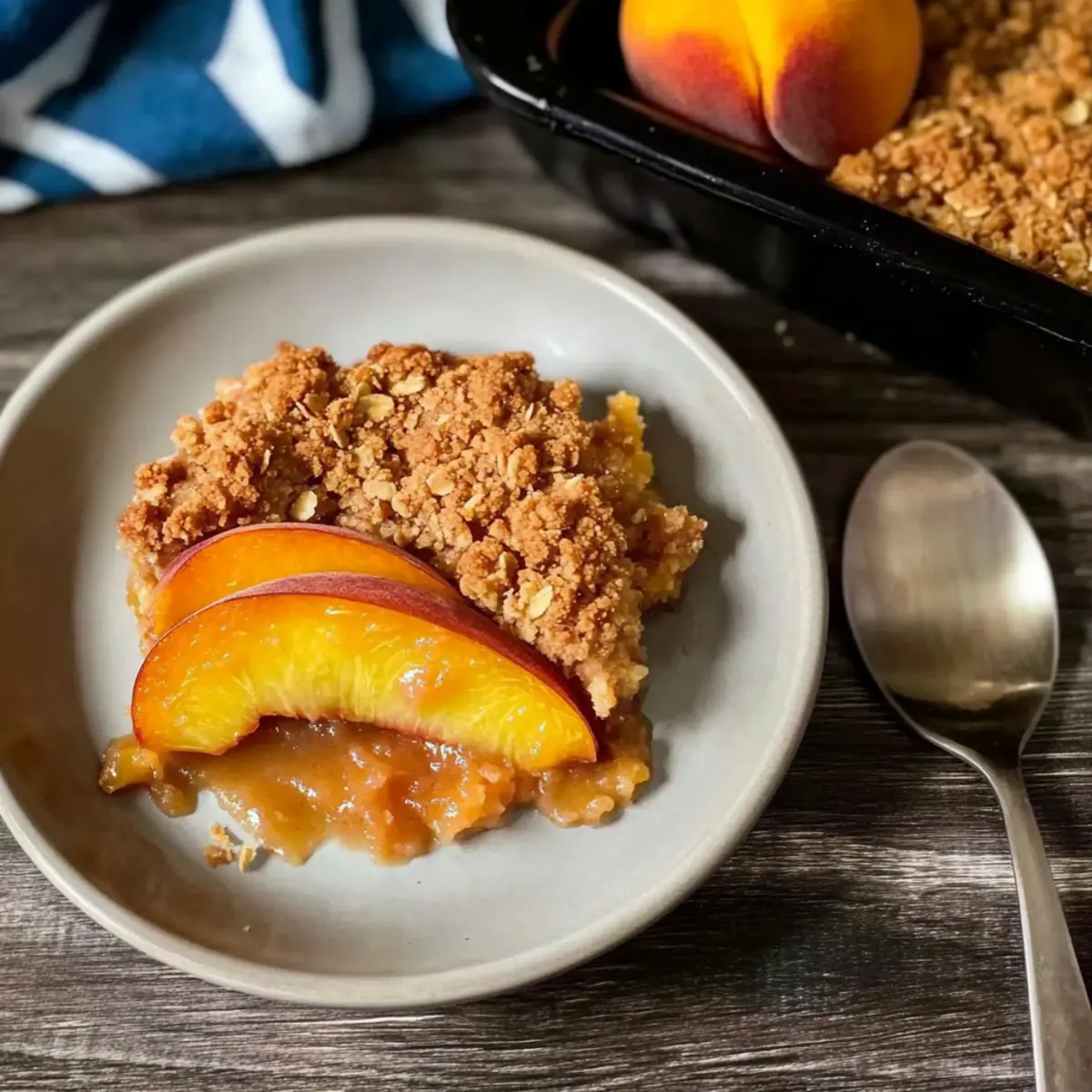 Peach Crisp Bliss: Easy, Oat-Free Dessert for Summer Delights 2 unnamed file 900