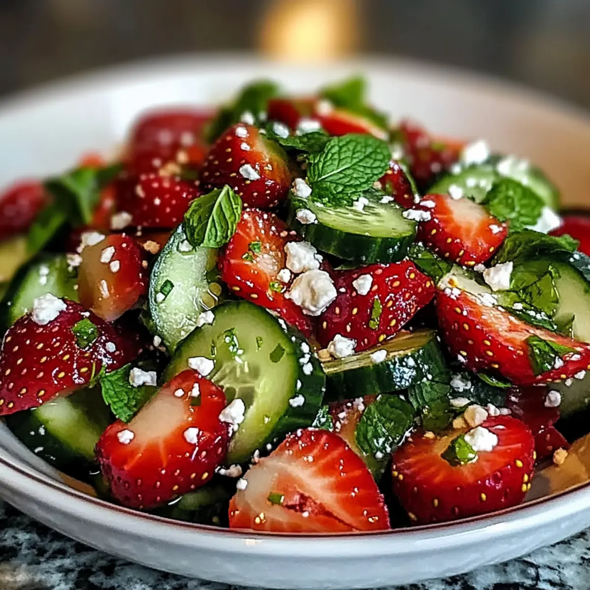 Cucumber Strawberry Salad