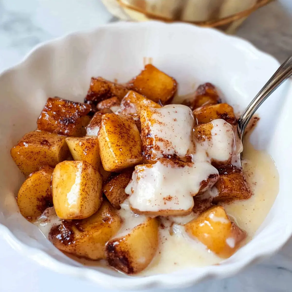 Delicious Air Fryer Apples with Maple Cinnamon Bliss 4 Air Fryer Apples