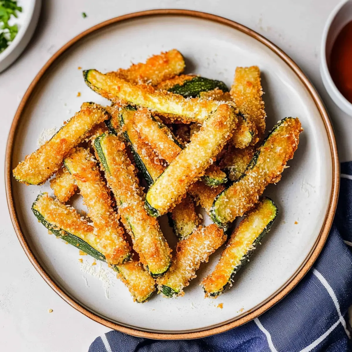 Parmesan Air Fryer Zucchini Fries