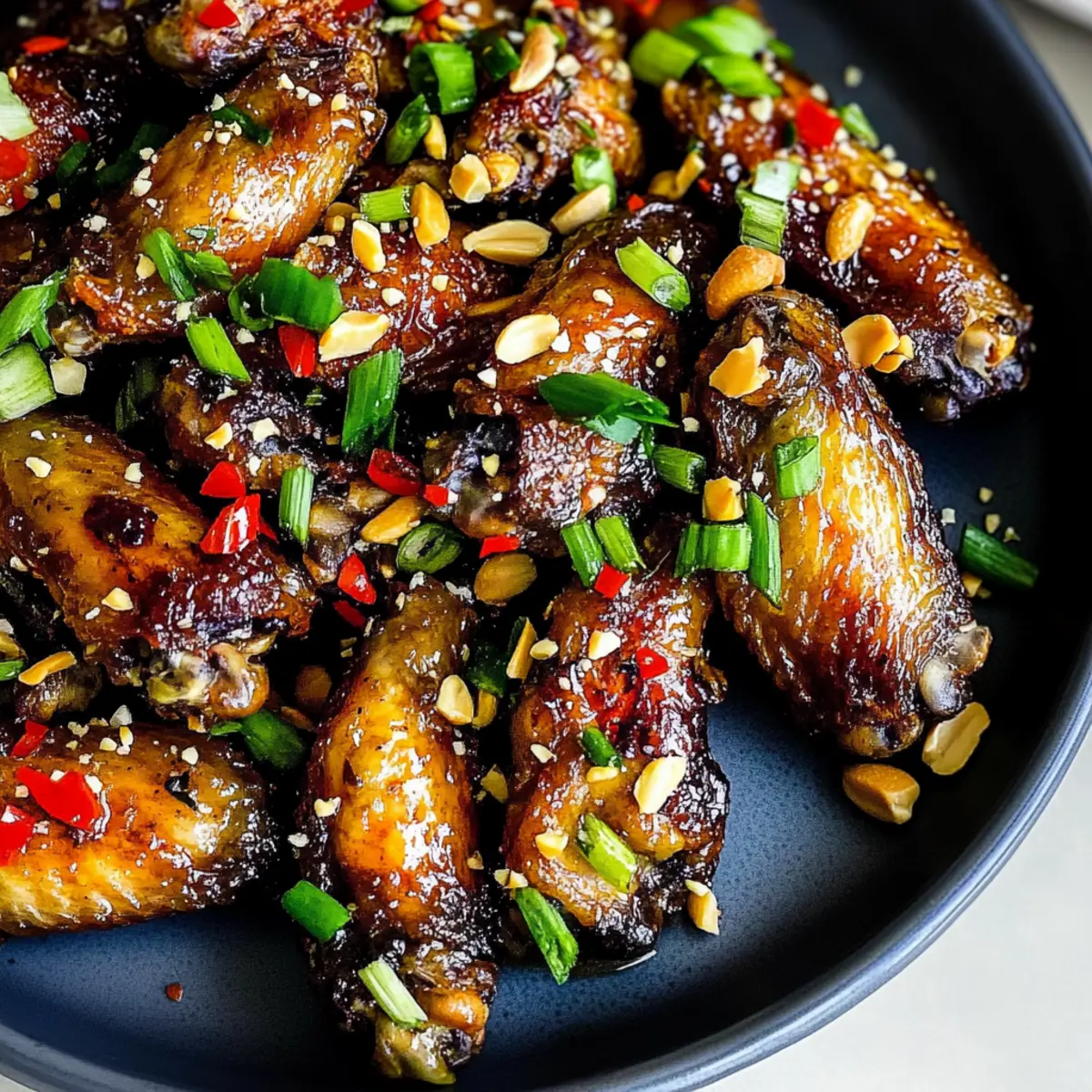 lemongrass chilli Air Fryer chicken wings