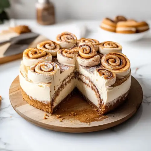 Indulge in Creamy Vegan Cinnamon Roll Cheesecake Bliss 3 Creamy Vegan Cinnamon Roll Cheesecake