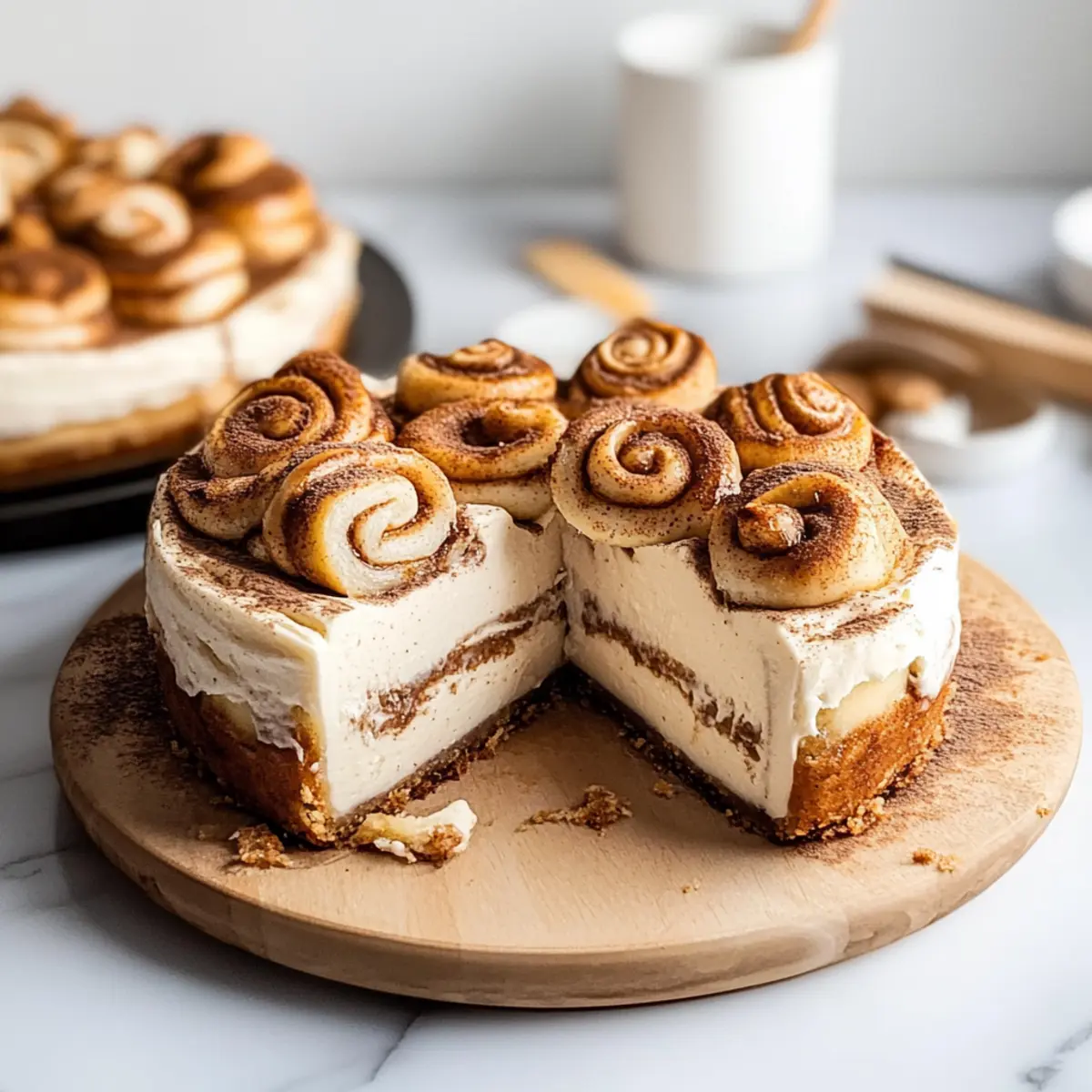 Indulge in Creamy Vegan Cinnamon Roll Cheesecake Bliss 1 unnamed file 409