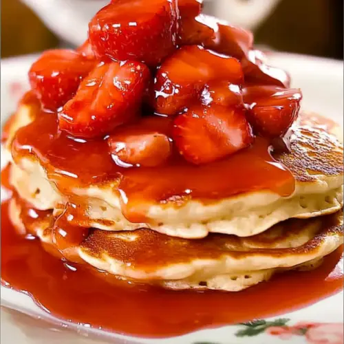 Strawberry Cheesecake Pancakes with Sweet Strawberry Bliss 10 Strawberry Cheesecake Pancakes