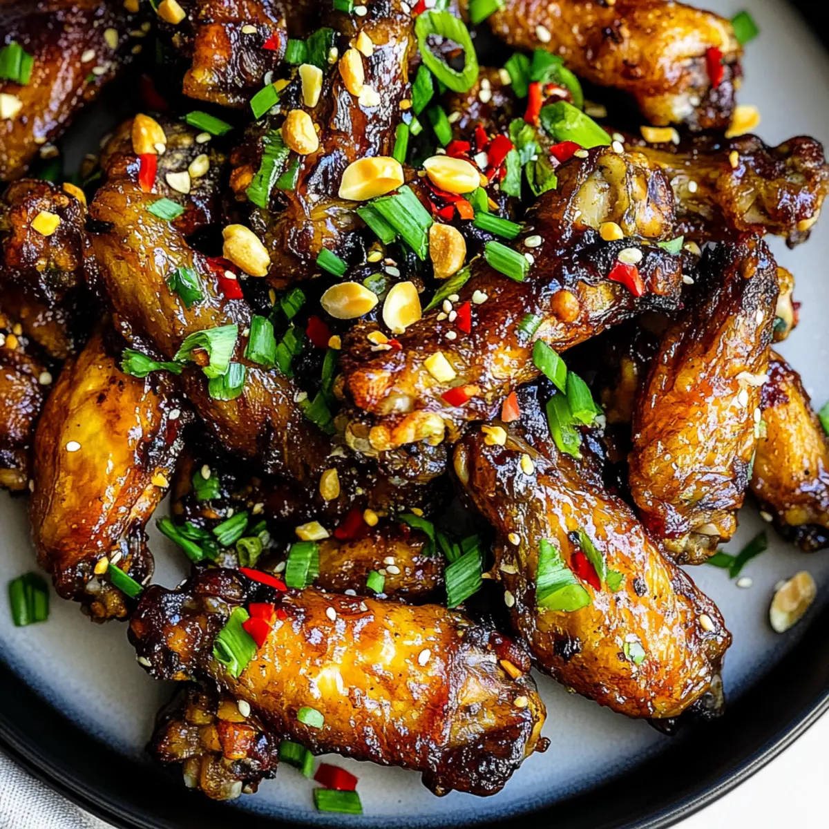 lemongrass chilli Air Fryer chicken wings
